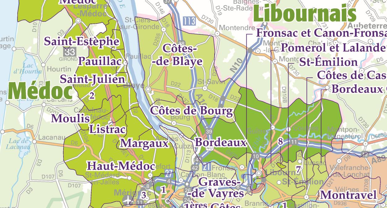 Une carte routière dédiée aux vins de France  Les plus belles destinations  dans les vignobles de France - Le portail officiel de l'œnotourisme en  France
