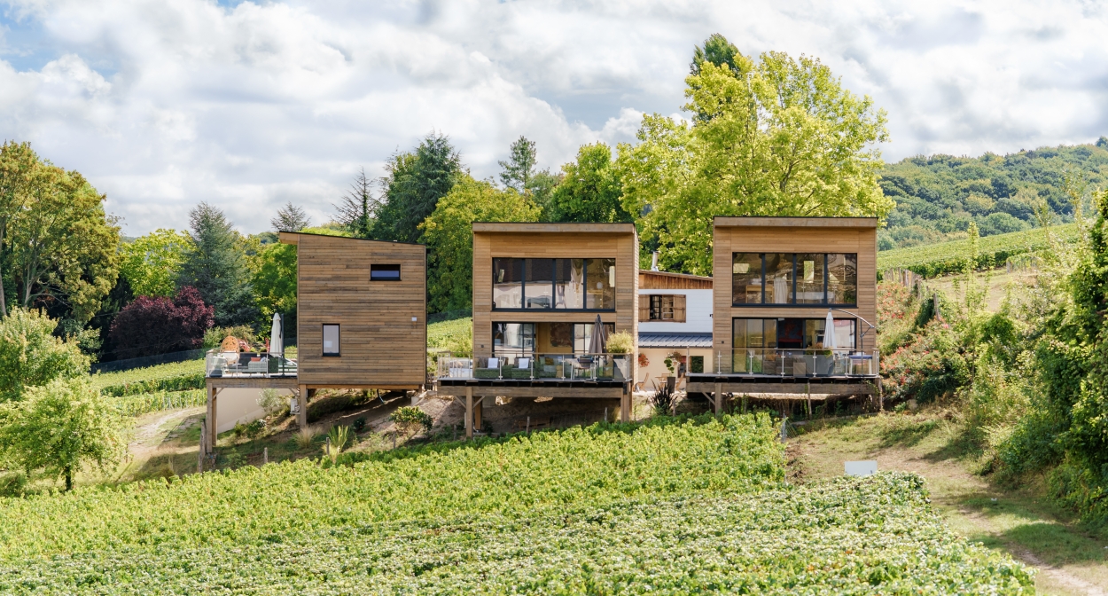 Luxurious ecolodges in Champagne ©C. Beudot-coll