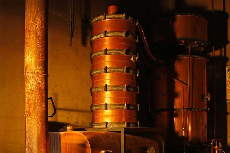 Alambic flamme de l'armagnac distillation fête vendanges ©Michel Carossio Collection BNI Armagnac