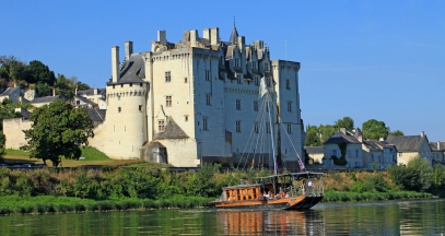 Chateau de montsoreau et lamarante balade en bateau et vins de Loire ©Franck Charel